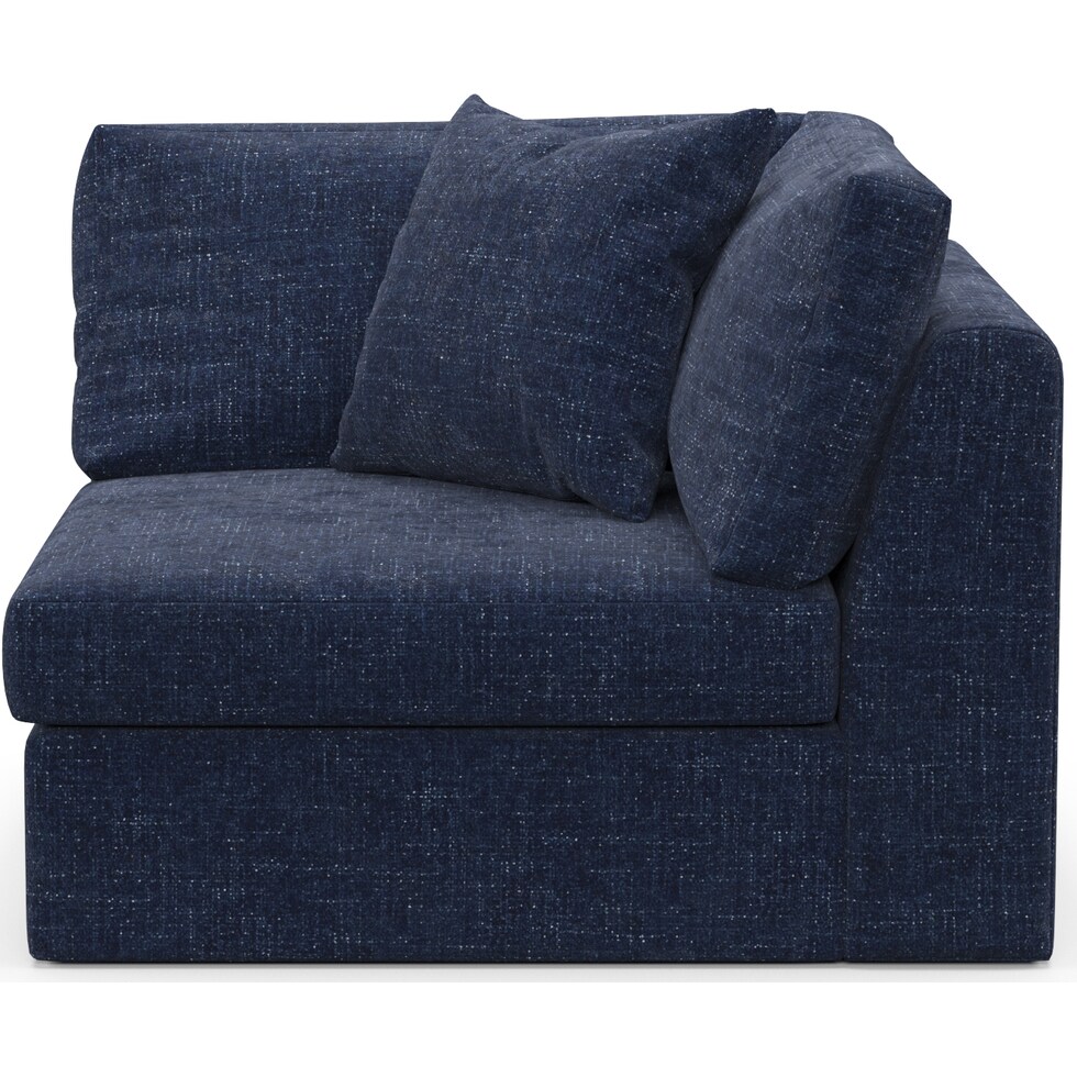 collin blue corner chair   