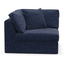 collin blue corner chair   