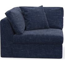 collin blue corner chair   