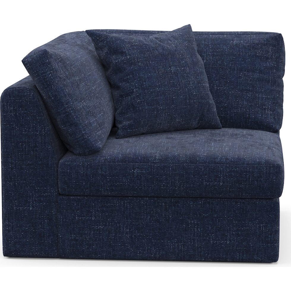collin blue corner chair   