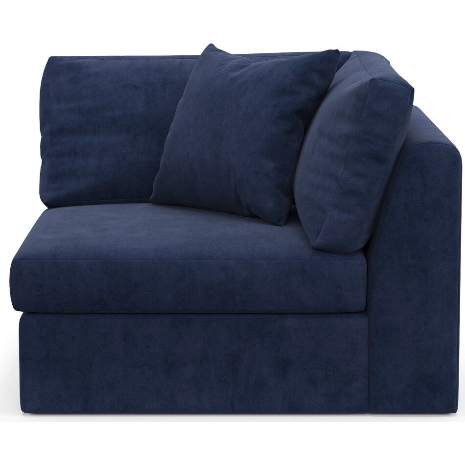 Collin Foam Comfort Corner Chair Bella Navy Value City Furniture