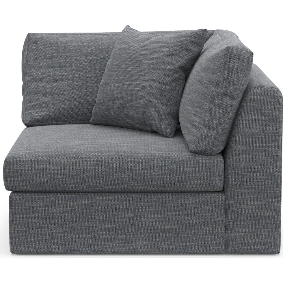 collin blue corner chair   