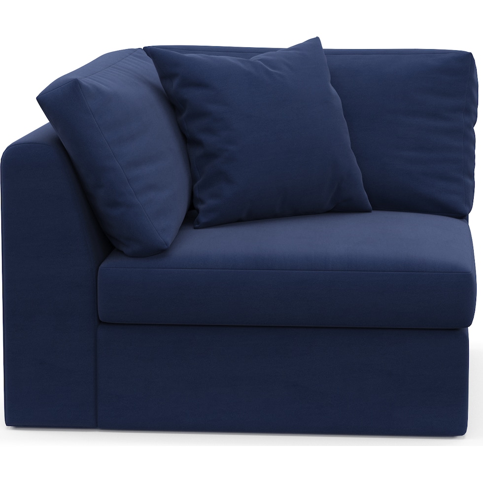 collin blue corner chair   