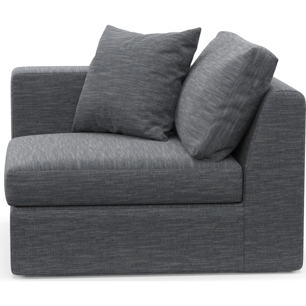collin blue left arm facing chair   