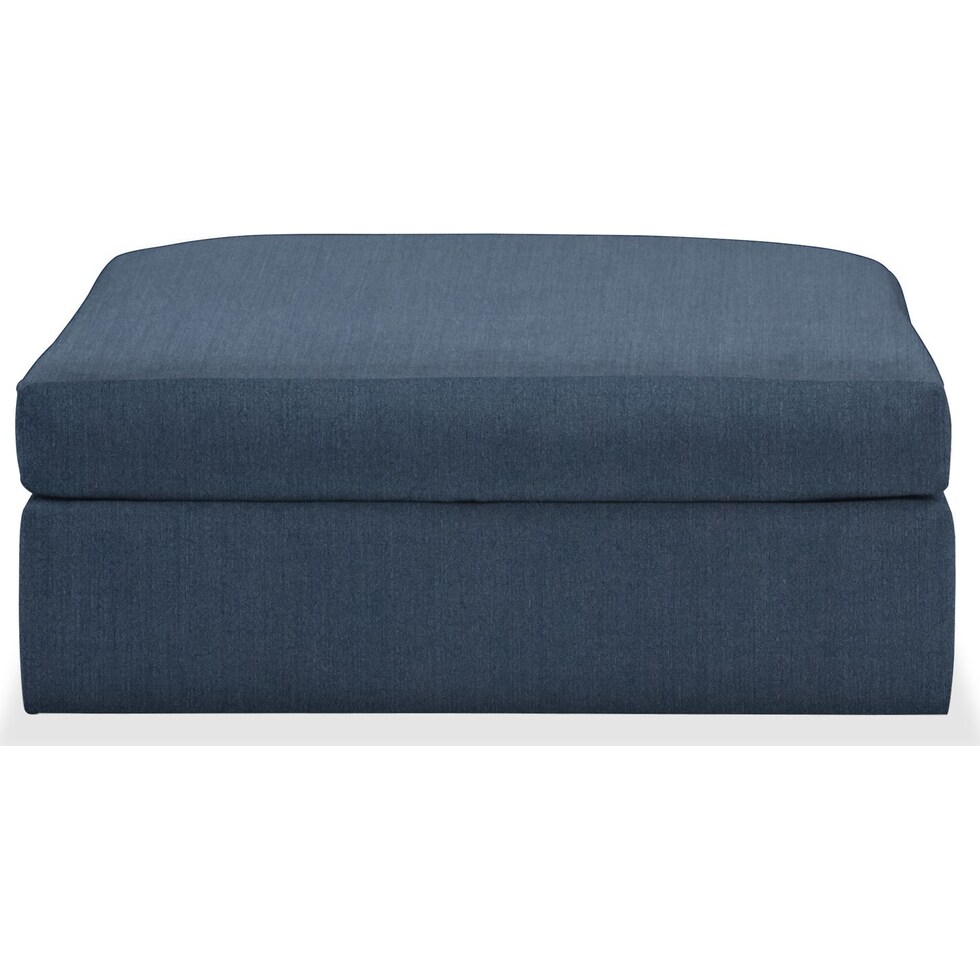 collin blue ottoman   