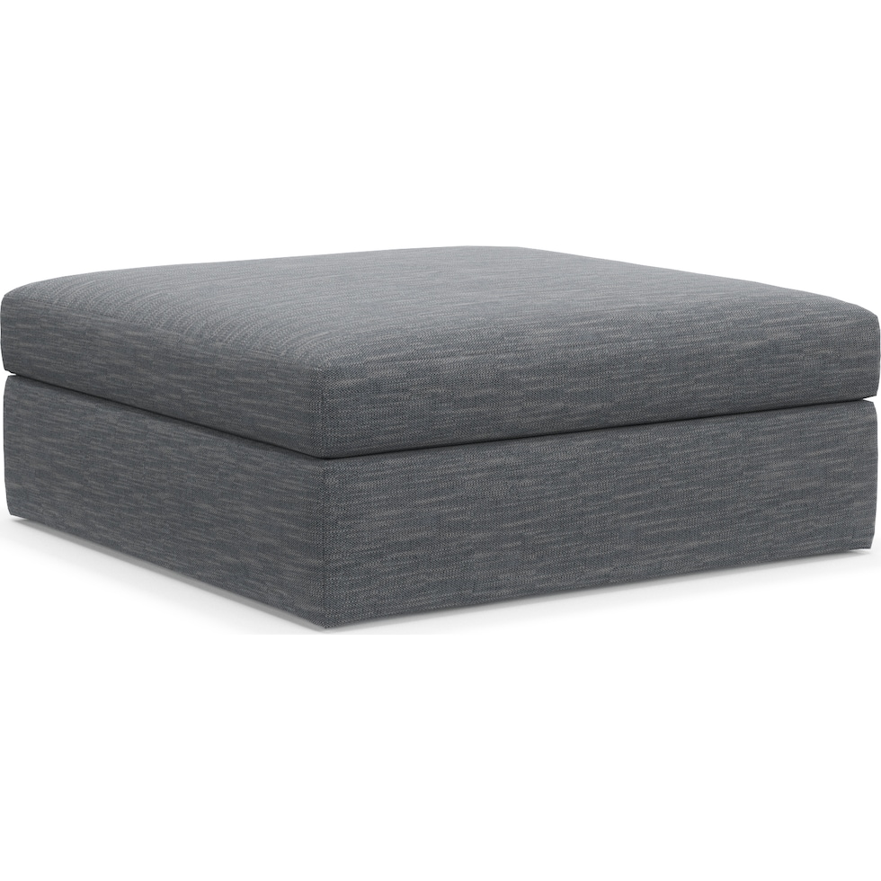 collin blue ottoman   