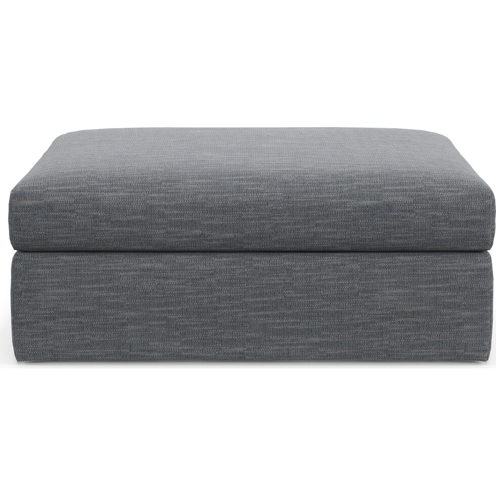 collin blue ottoman   