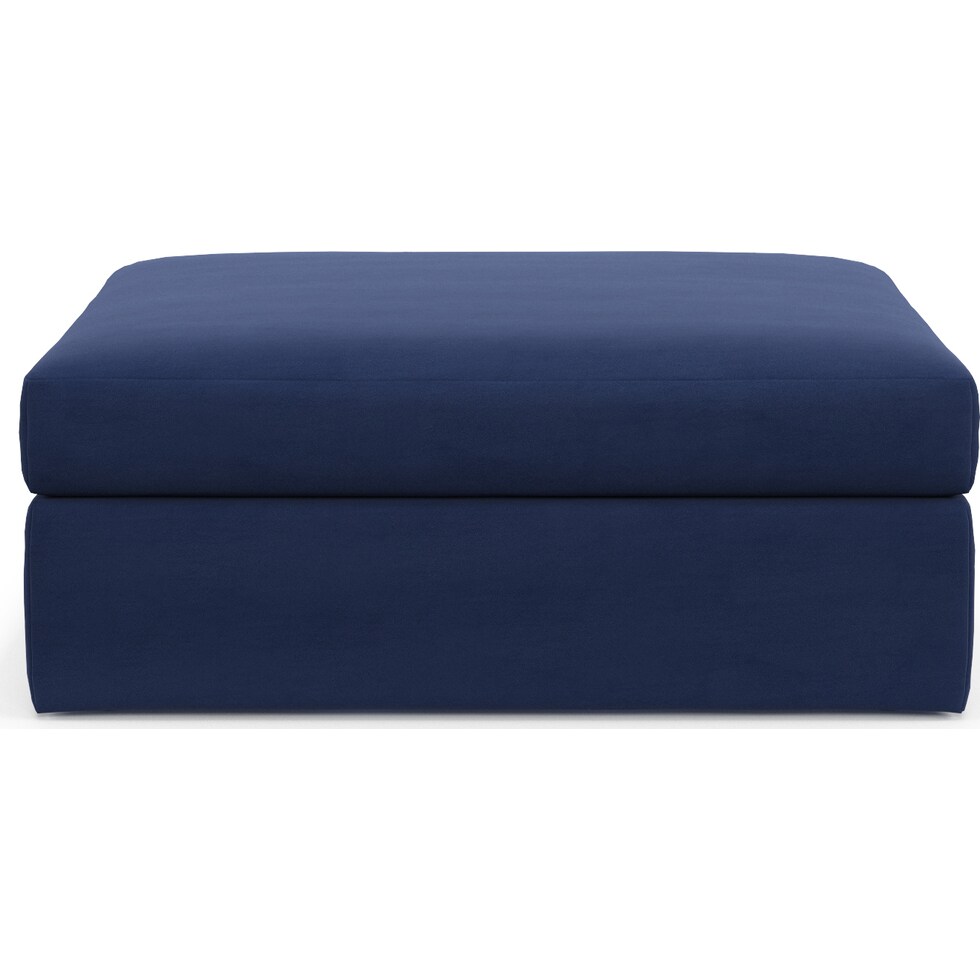 collin blue ottoman   