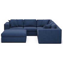 collin blue sectional   