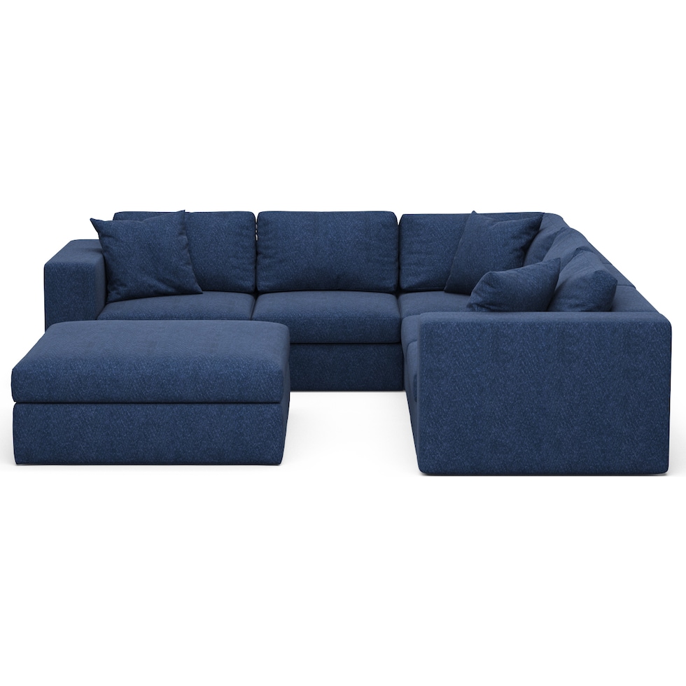 collin blue sectional   