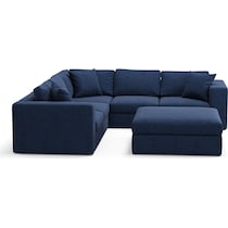 collin blue sectional   