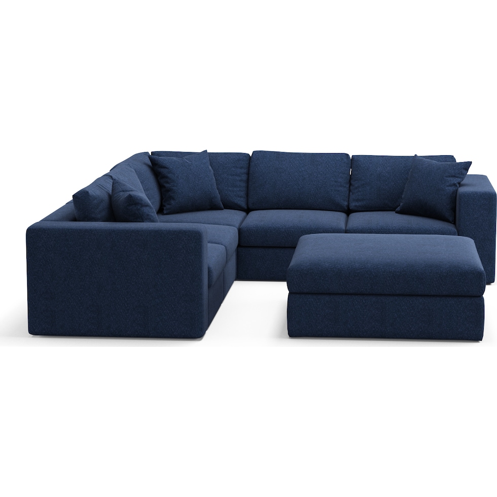 collin blue sectional   