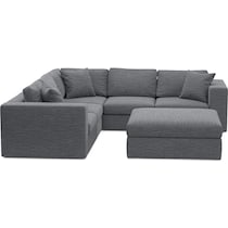 collin blue sectional   