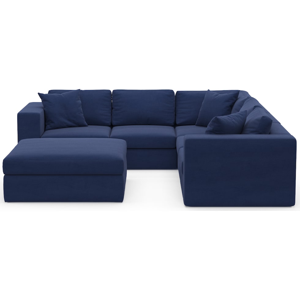 collin blue sectional   