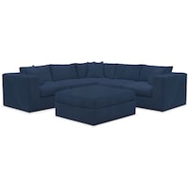 collin blue sectional   