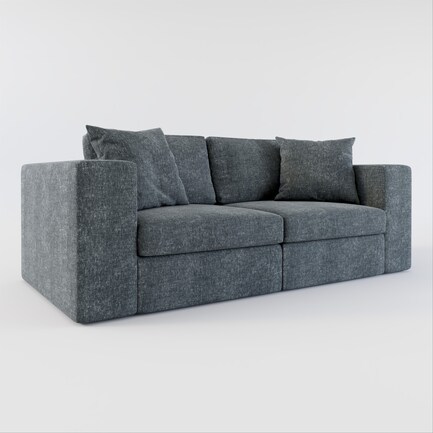 Collin Hybrid Comfort 2-Piece Sofa - Contessa Shadow