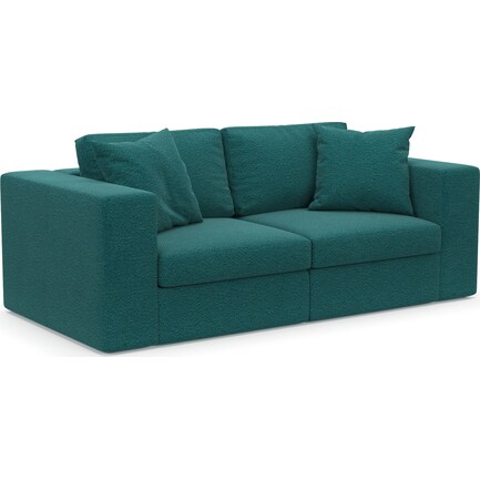 Collin Hybrid Comfort 2-Piece Sofa - Bloke Peacock