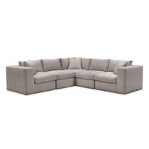 collin curious silver pine  pc sectional   