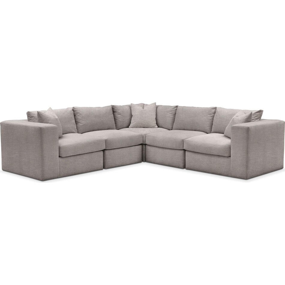 collin curious silver pine  pc sectional   
