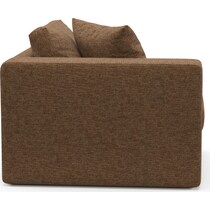 collin dark brown left arm facing chair   