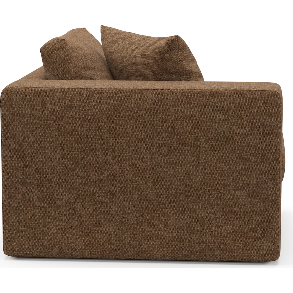 collin dark brown left arm facing chair   