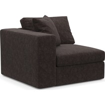 collin dark brown left arm facing chair   
