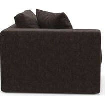 collin dark brown left arm facing chair   