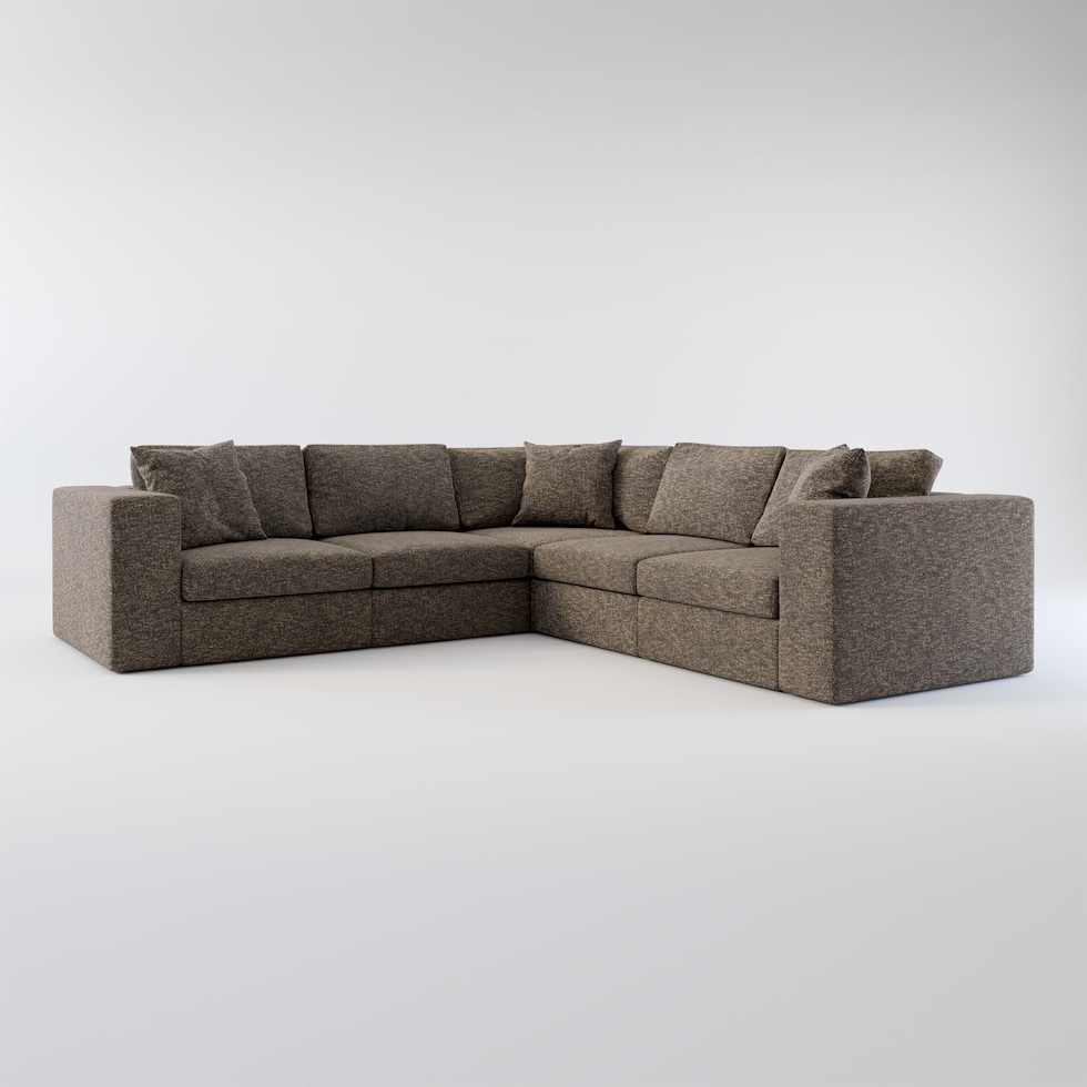 collin dark brown sectional web   