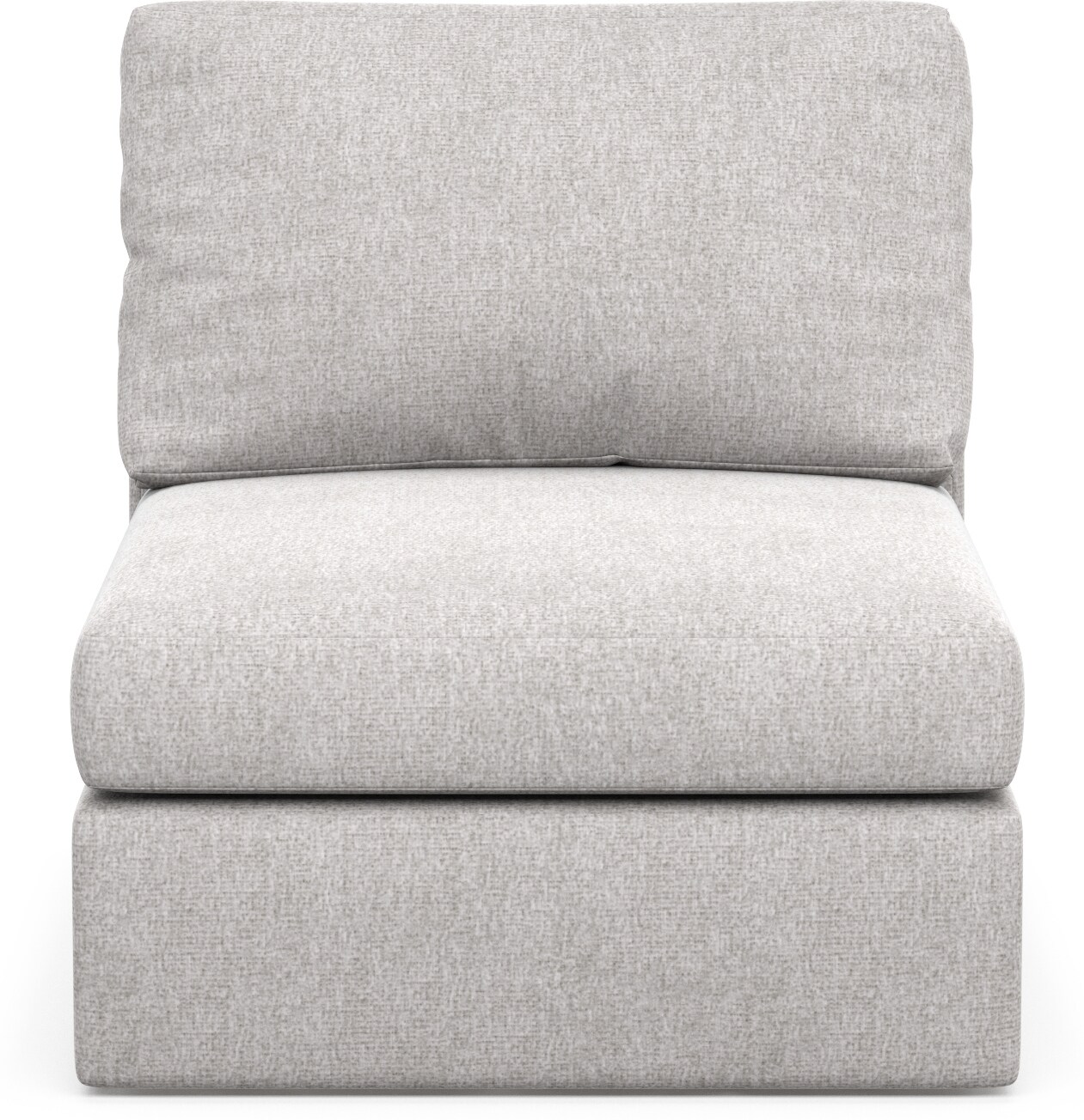 Gray discount armless chair