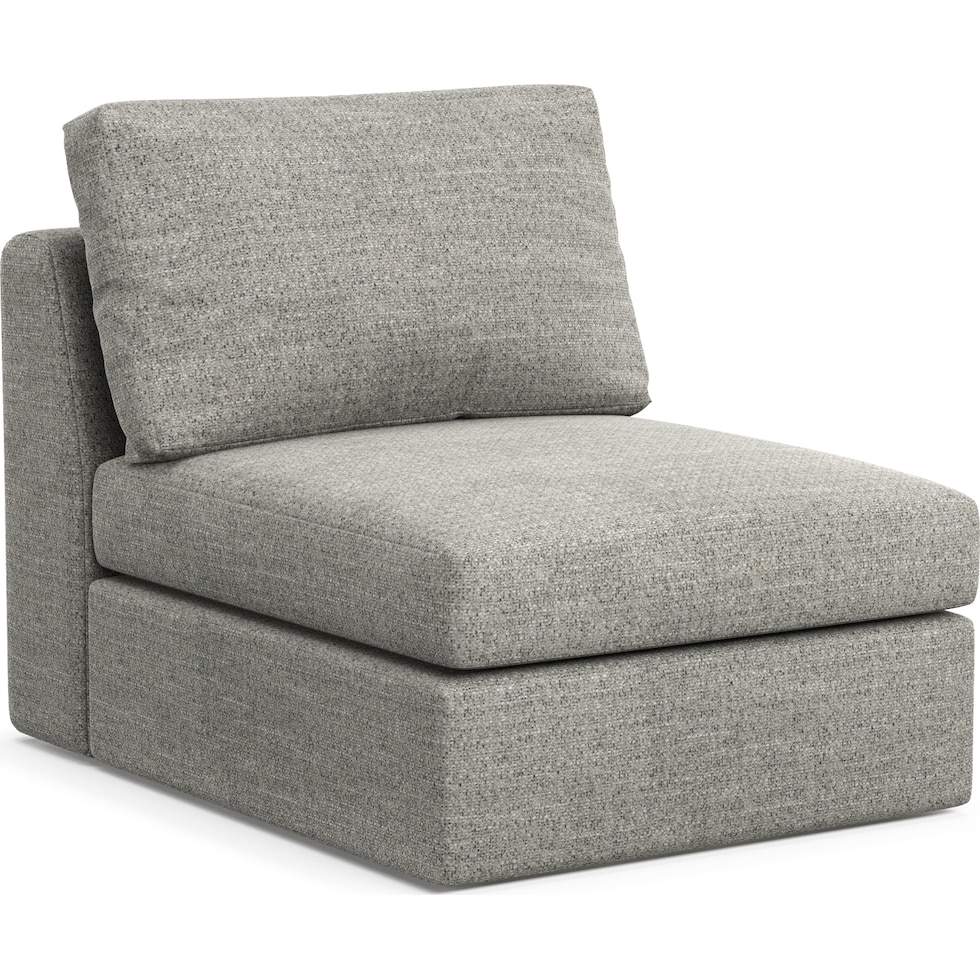 collin gray armless chair   