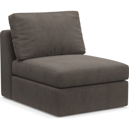 Collin Foam Comfort Armless Chair - Laurent Charcoal