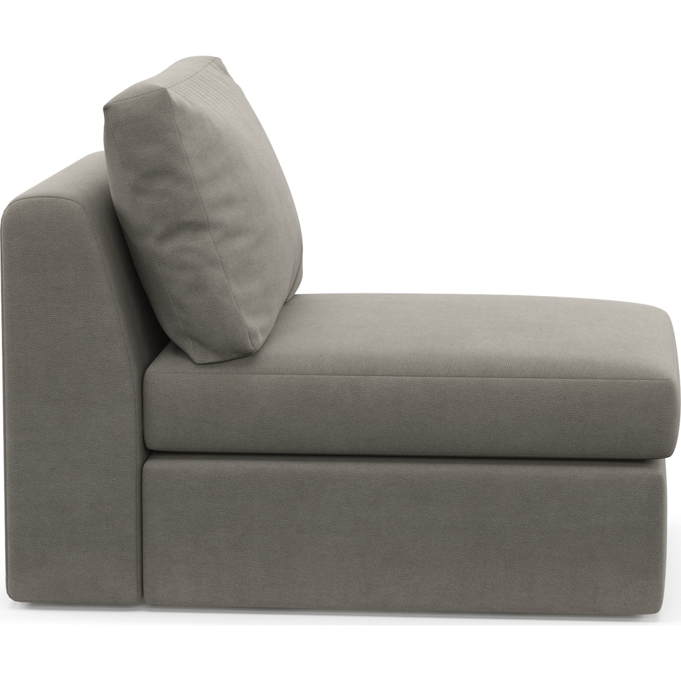 collin gray armless chair   