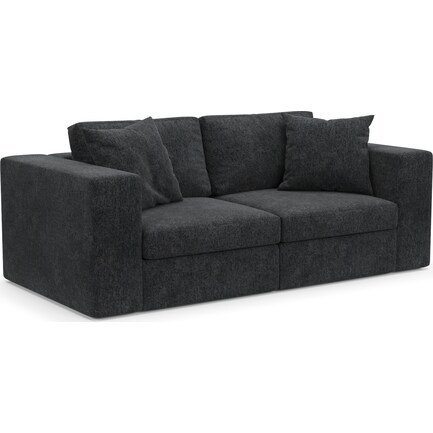 Collin Hybrid Comfort 2-Piece Sofa - Sherpa Charcoal