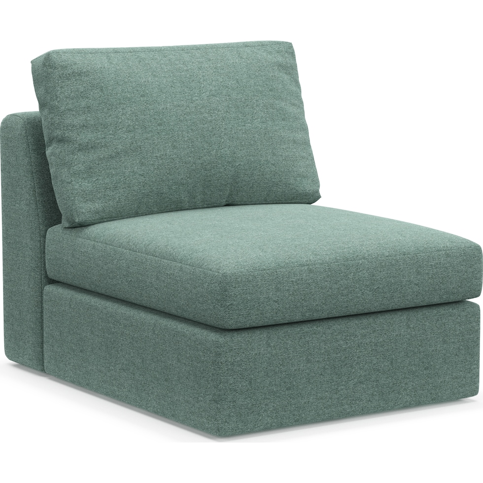 collin green armless chair   