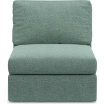 collin green armless chair   