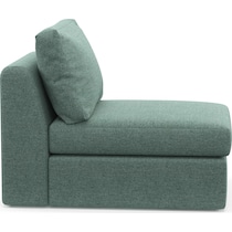 collin green armless chair   