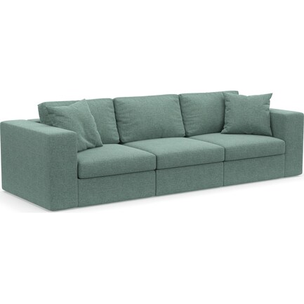 Collin Hybrid Comfort Eco Performance Fabric 3-Piece Sofa - Bridger Jade
