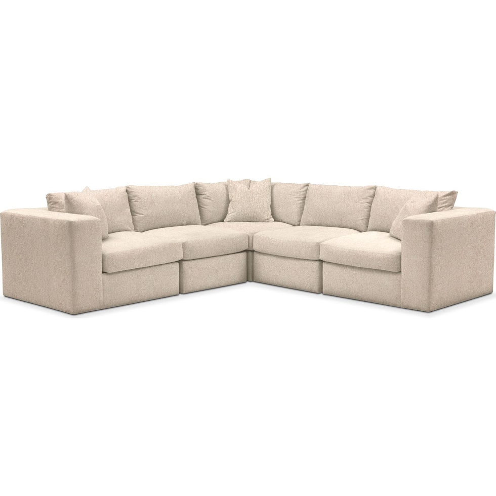 collin light brown  pc sectional   