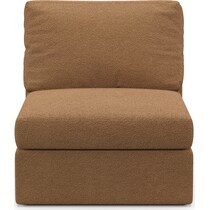 collin light brown armless chair   