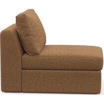 collin light brown armless chair   