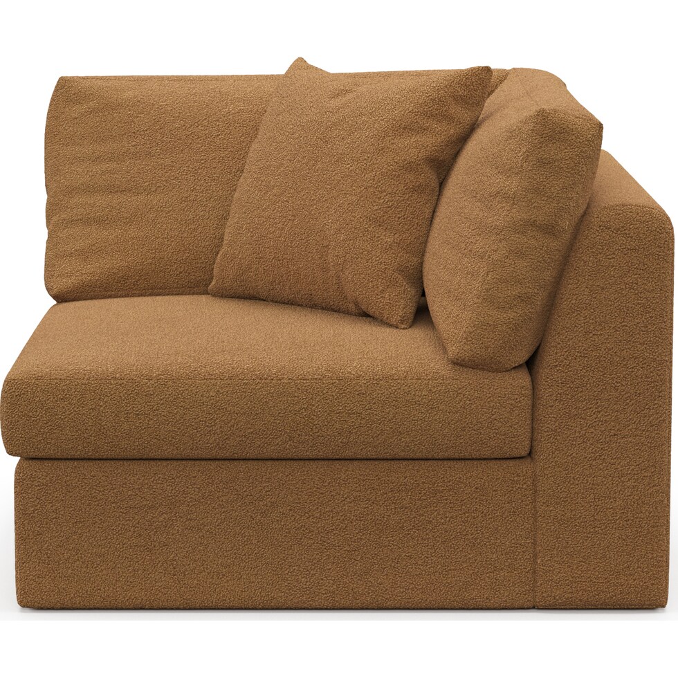 collin light brown corner chair   