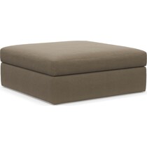 collin light brown ottoman   