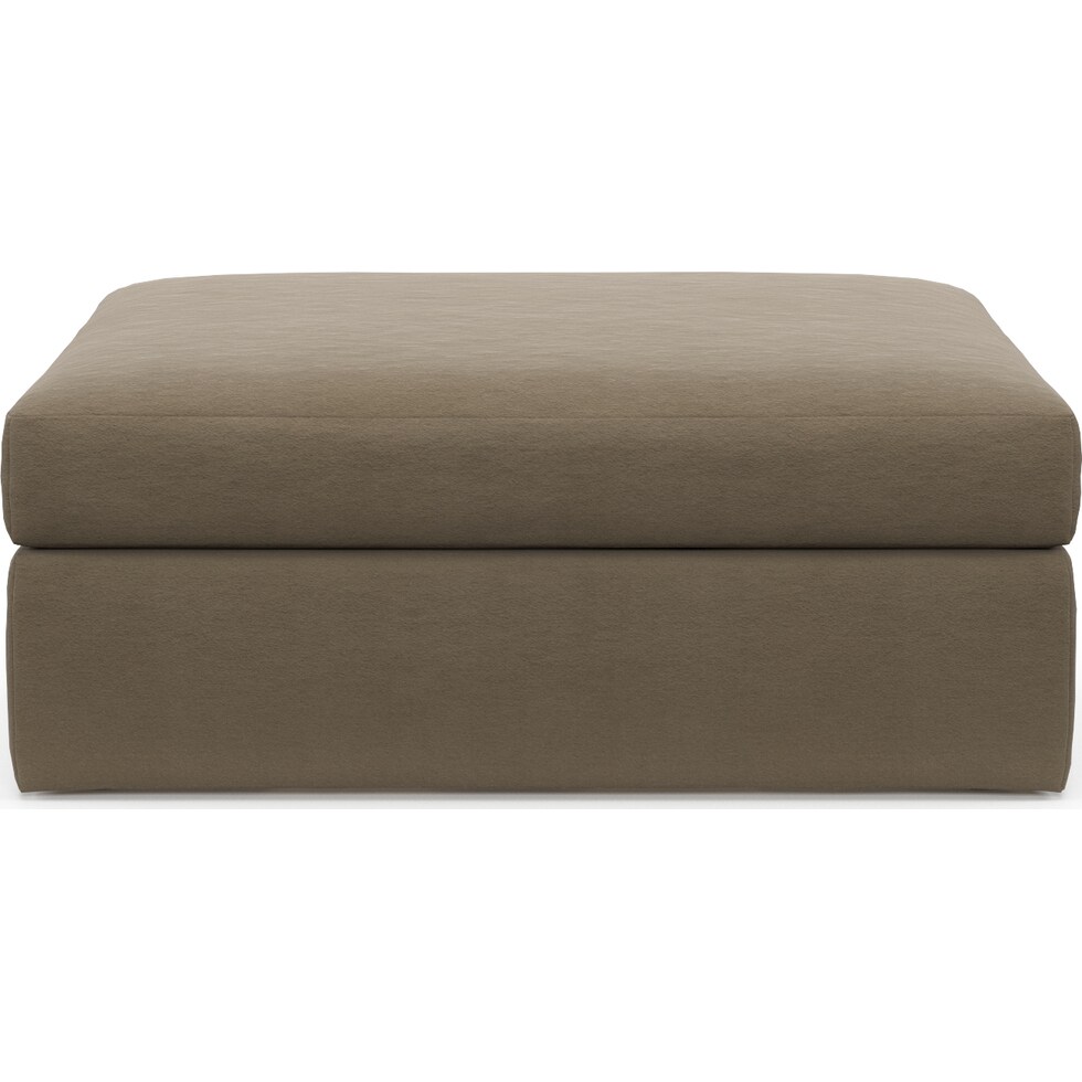 collin light brown ottoman   