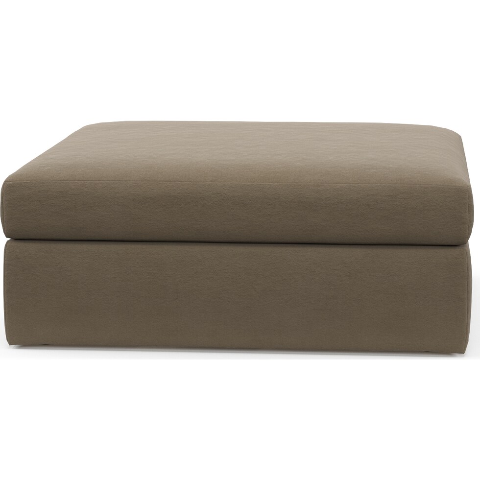 collin light brown ottoman   