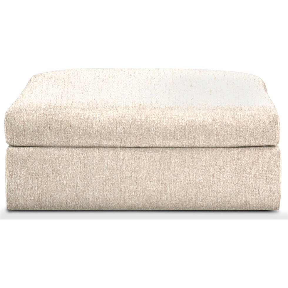 collin light brown ottoman   