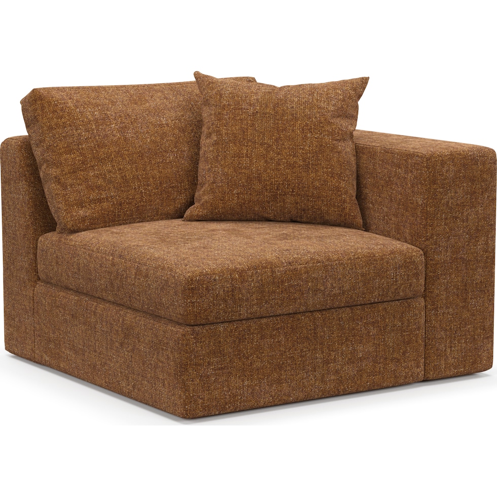 collin light brown right arm facing chair   