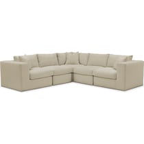 collin light brown sectional   