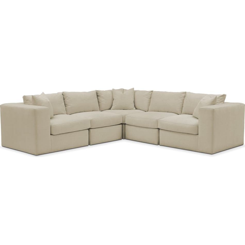 collin light brown sectional   