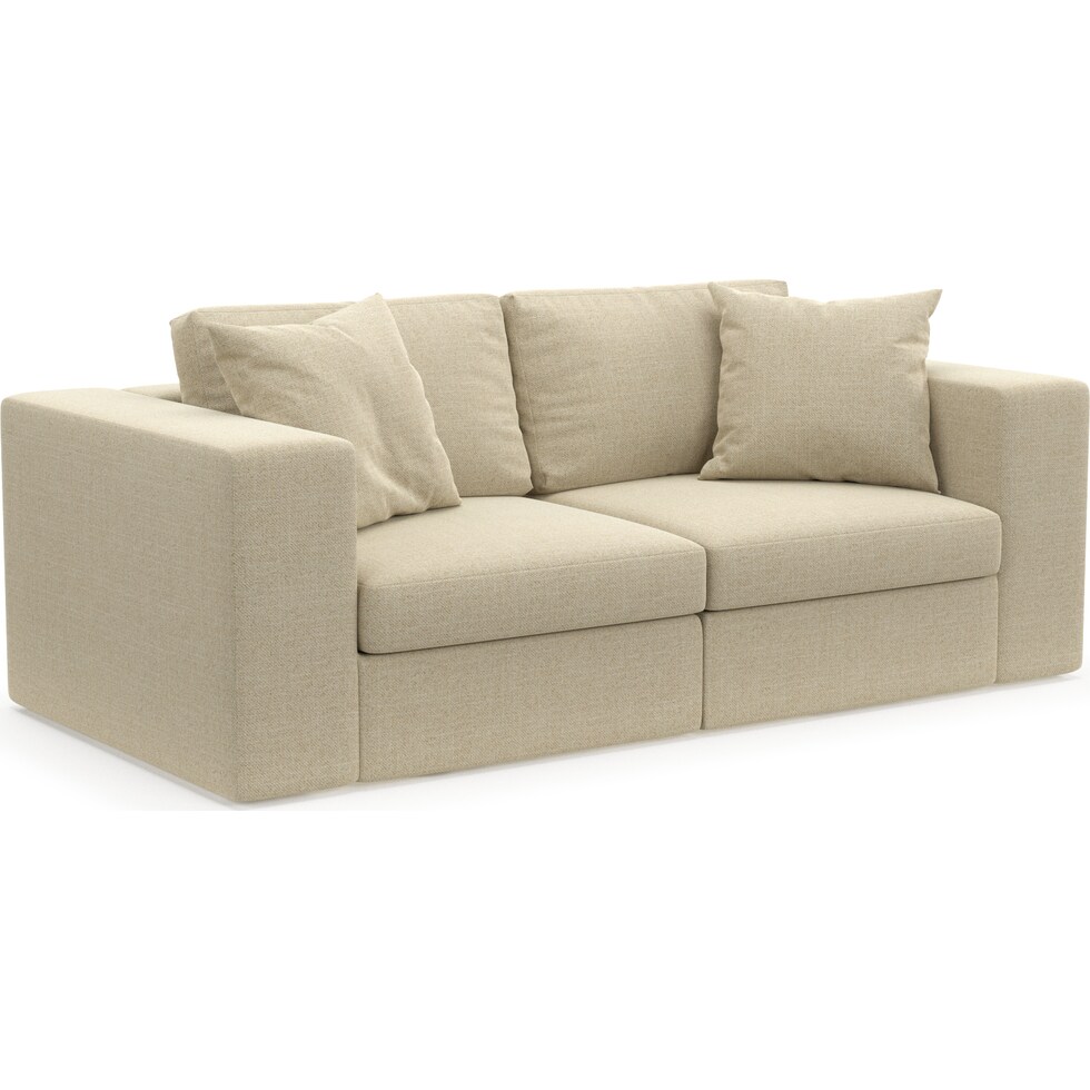 collin light brown sofa   