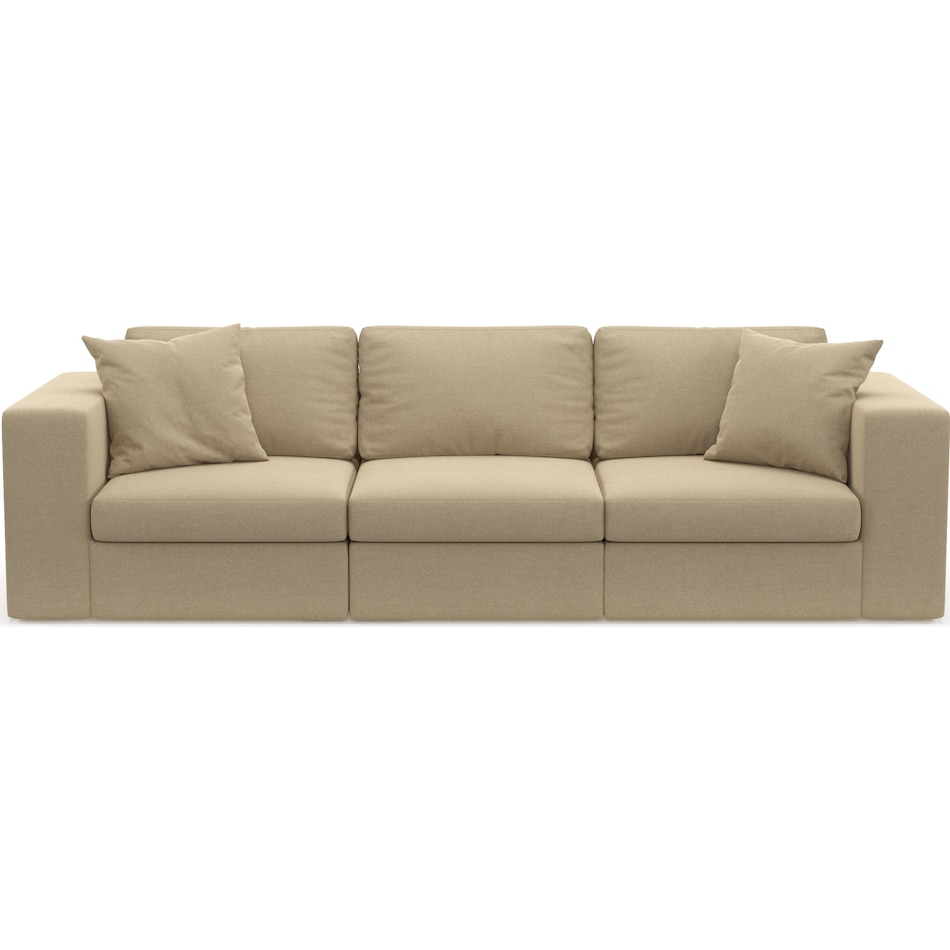 Collin Foam Comfort Eco Performance Fabric 3Piece Sofa Presidio Fawn Value City Furniture
